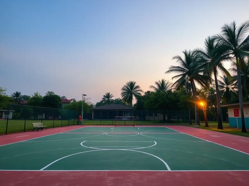 Community recreational centre sports court