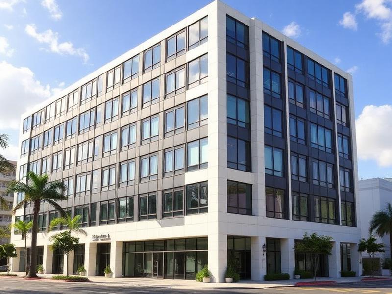 Contemporary office building in Kingston Jamaica